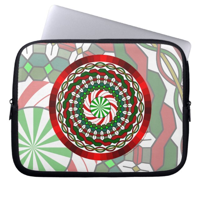 The Colors of Christmas Laptop Case (Front)
