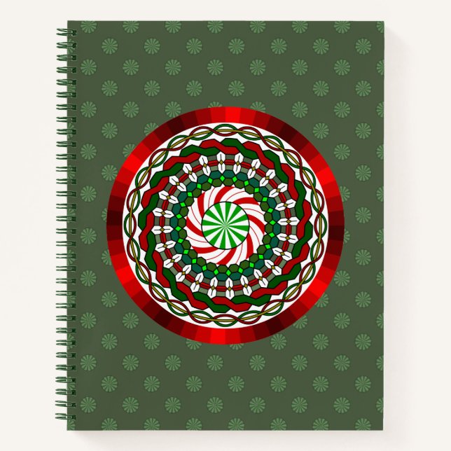 The Colors of Christmas Spiral Notebook (Front)
