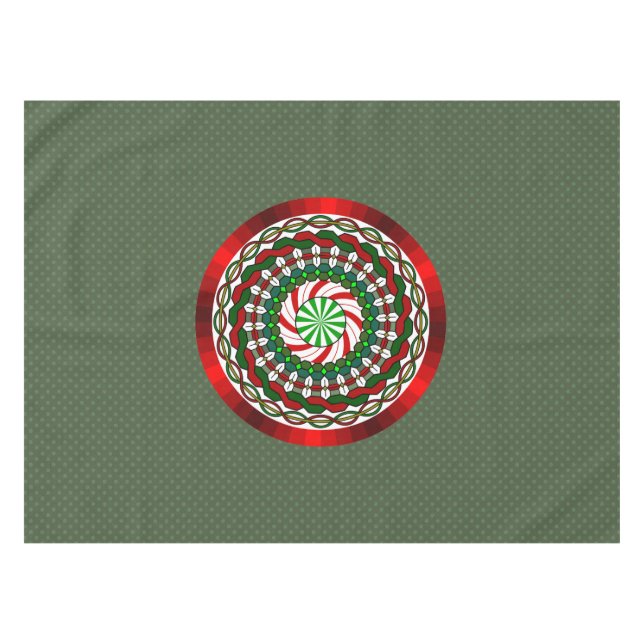 The Colors of Christmas Tablecloth (Front (Horizontal))