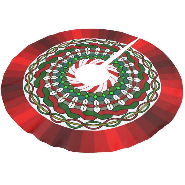 The Colors of Christmas Tree Skirt (Angled)