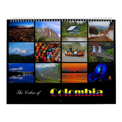 The Colors of Colombia Calendar 2013