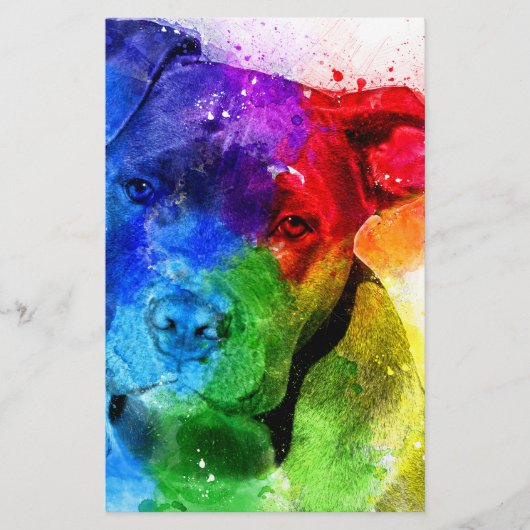 The colors of Love are a Pitbull (Front)