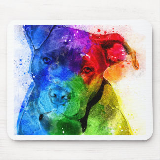 The colors of Love are a Pitbull Mouse Pad