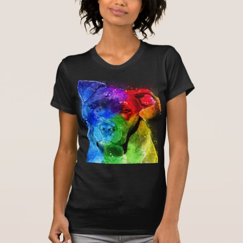 The colors of Love are a Pitbull T_Shirt