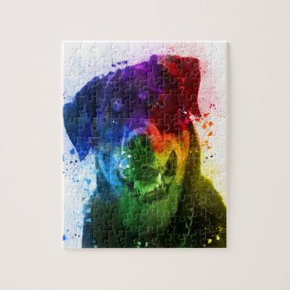 The Colors of Love are a Rottweiler Jigsaw Puzzle