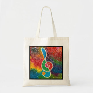 the colors of music tote bag