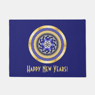 The Colors of New Years Doormat