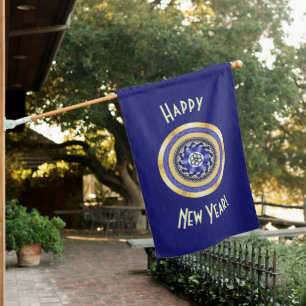 The Colors of New Years House Flag