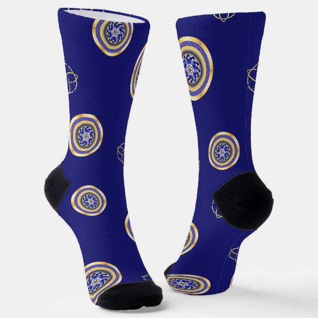 The Colors of New Years Socks (Angled)