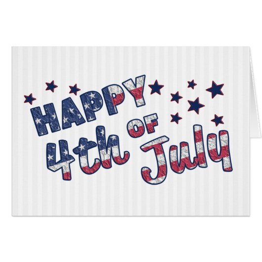 The Colors of the American Flag And Stars (Front Horizontal)