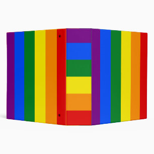 The colors of the rainbow 3 ring binder