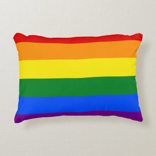 The colors of the rainbow accent pillow