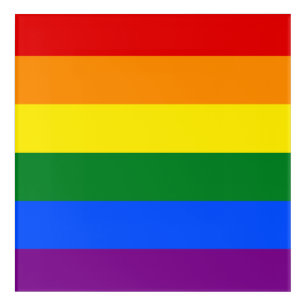 The colors of the rainbow acrylic print