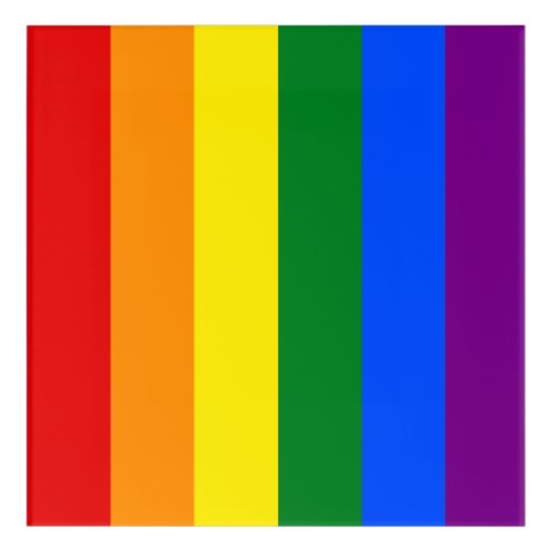 The colors of the rainbow acrylic print