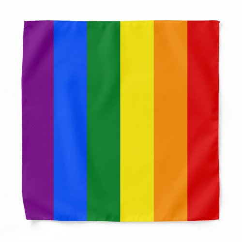 The colors of the rainbow bandana