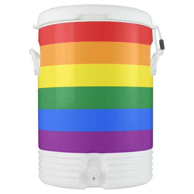 The colors of the rainbow beverage cooler (Front)