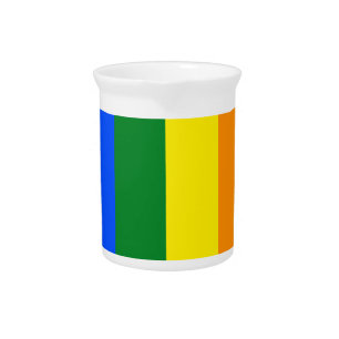The colors of the rainbow beverage pitcher