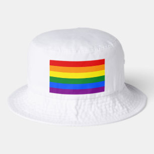 The colors of the rainbow bucket hat