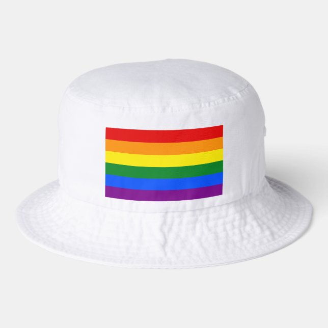 The colors of the rainbow bucket hat (Front)