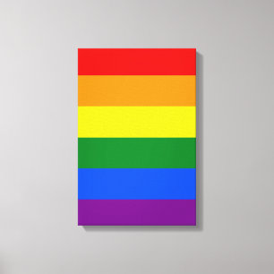 The colors of the rainbow canvas print