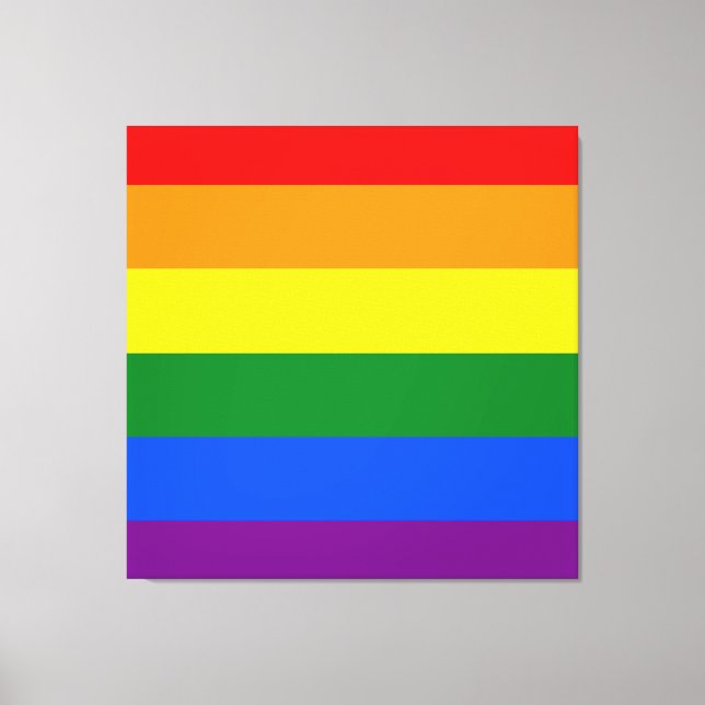 The colors of the rainbow canvas print (Front)