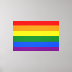 The colors of the rainbow canvas print