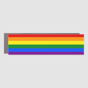 The colors of the rainbow car magnet