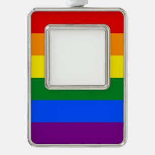 The colors of the rainbow christmas ornament