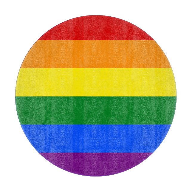 The colors of the rainbow cutting board (Front)