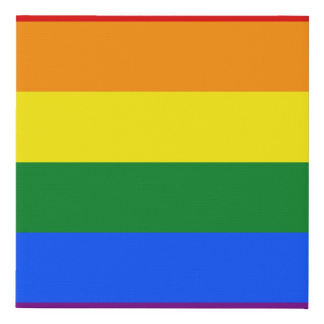 The colors of the rainbow faux canvas print (Front)