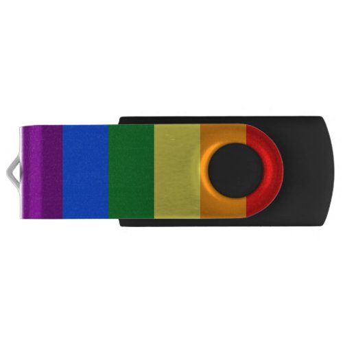 The colors of the rainbow flash drive