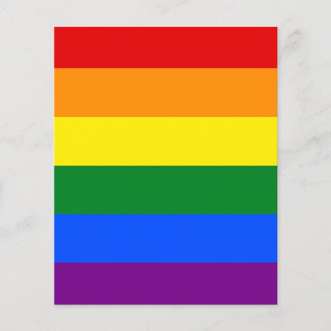 The colors of the rainbow flyer (Front)
