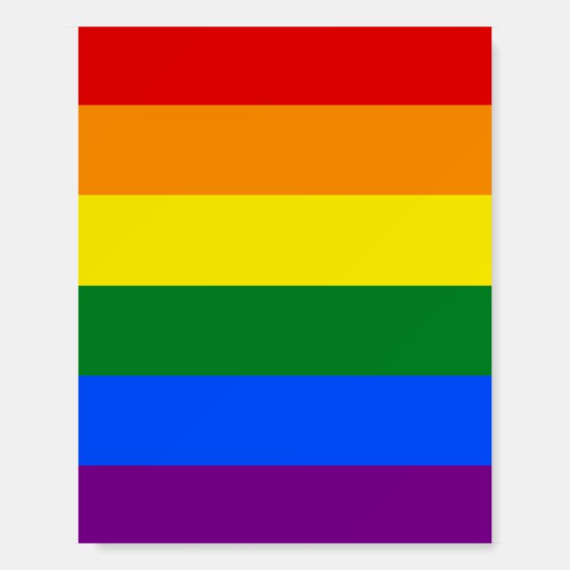 The colors of the rainbow foam board (Front)