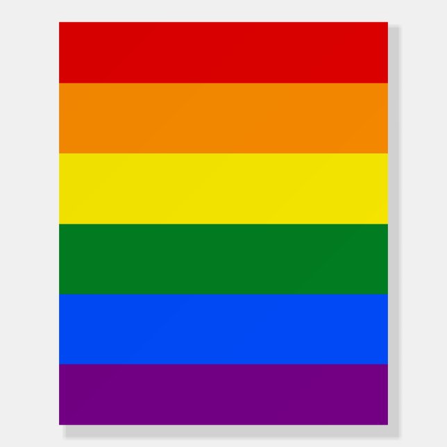 The colors of the rainbow foam board (Front)