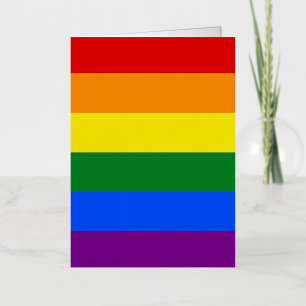 The colors of the rainbow foil greeting card