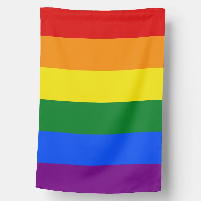 The colors of the rainbow house flag (Front)