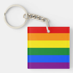 The colors of the rainbow keychain