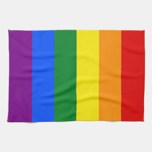 The colors of the rainbow kitchen towel