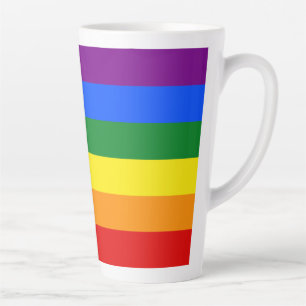 The colors of the rainbow latte mug