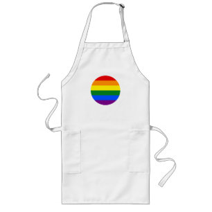 The colors of the rainbow long apron