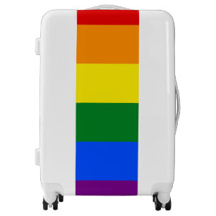 The colors of the rainbow luggage