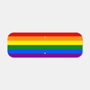 The colors of the rainbow metal sign