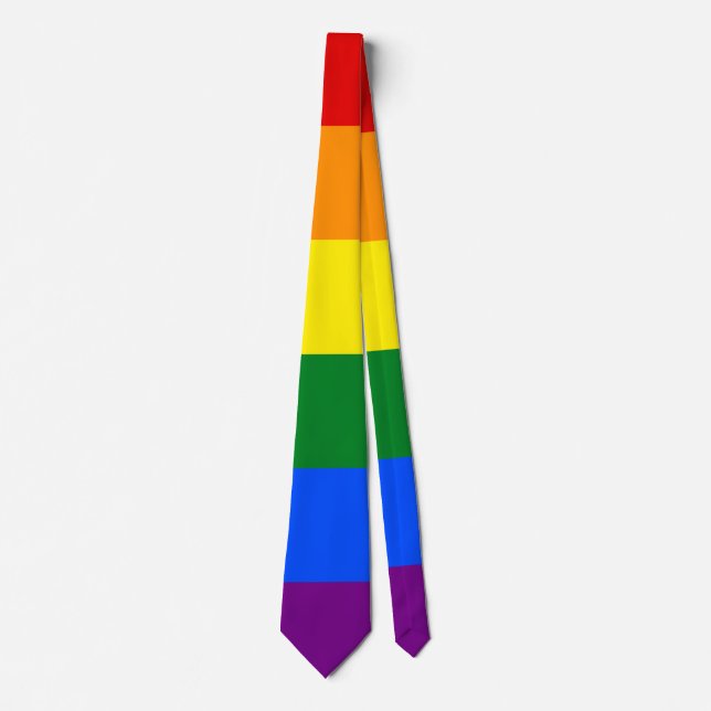 The colors of the rainbow neck tie (Front)