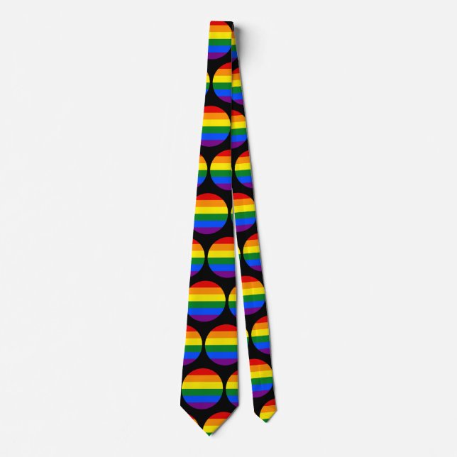 The colors of the rainbow neck tie (Front)