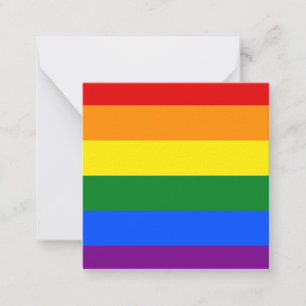 The colors of the rainbow note card
