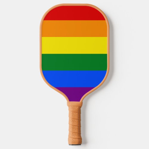 The colors of the rainbow pickleball paddle