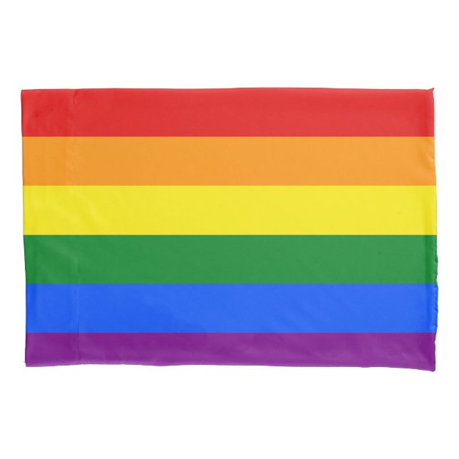 The colors of the rainbow pillow case (Front)