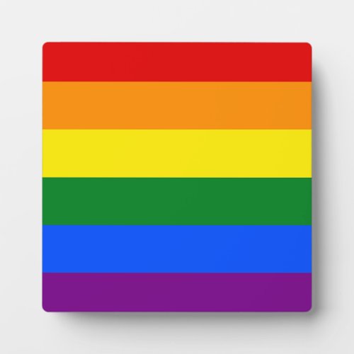 The colors of the rainbow plaque