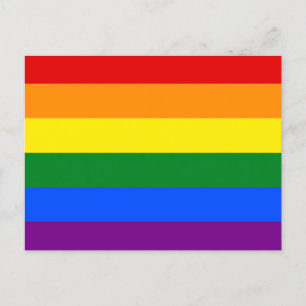 The colors of the rainbow postcard