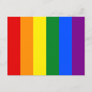 The colors of the rainbow postcard